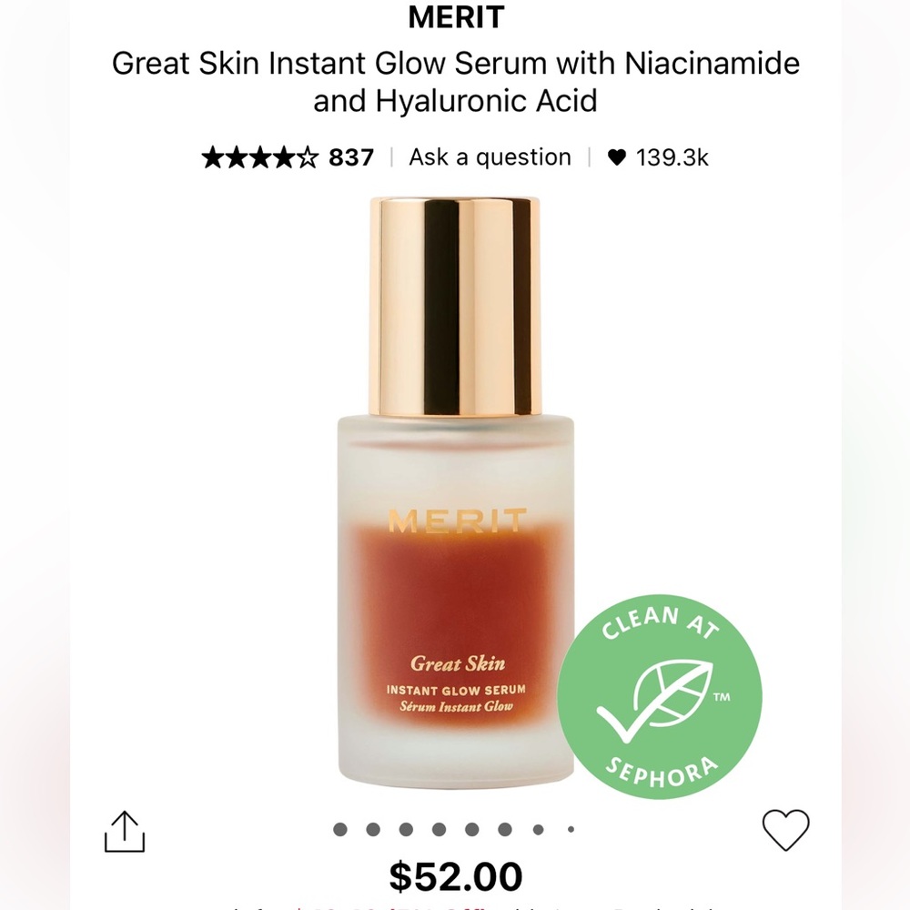 Merit Instant Glow Serum